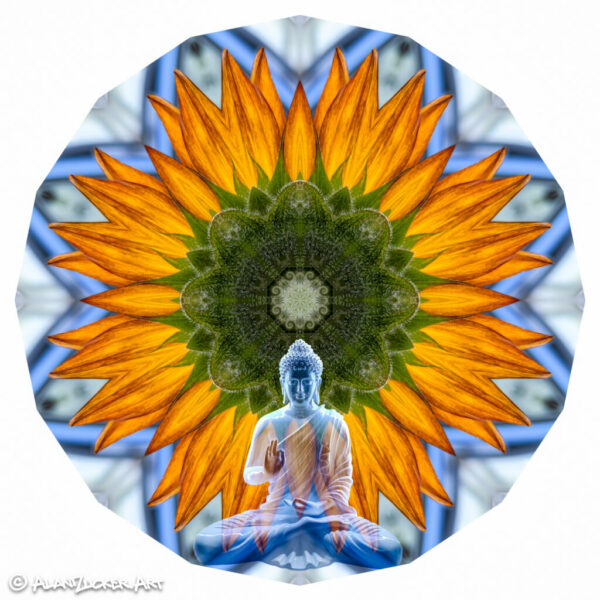 buddha Sunflower mandala